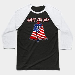 Happy 4th July Kids The Liberty Bell American Flag Baseball T-Shirt